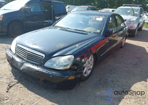 2002 Mercedes-Benz S 430 z USA, uszkodzony, nr VIN WDBNG70J12A294300